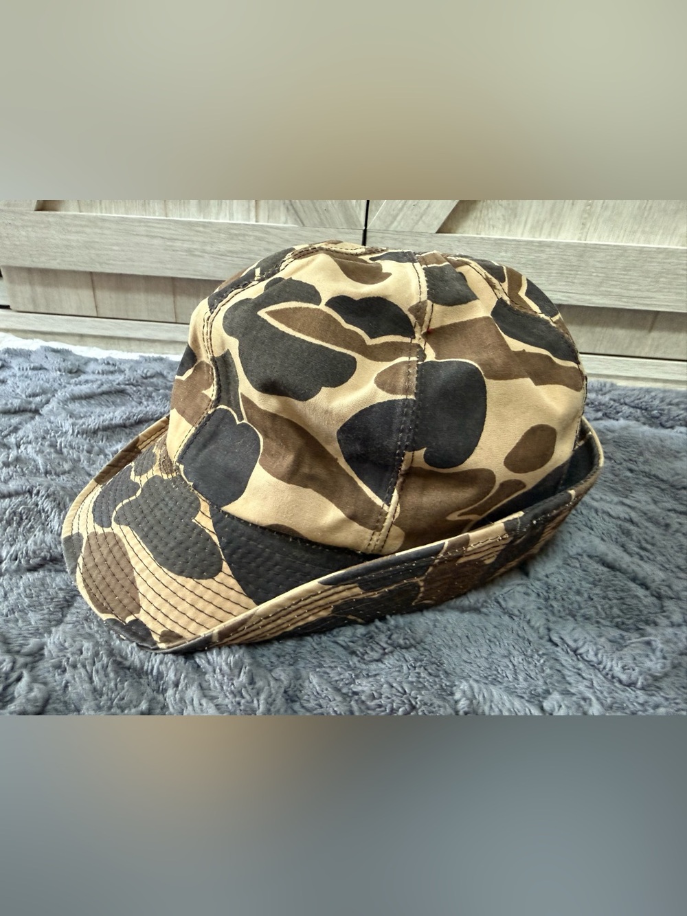 Vintage 80s- Columbia Sportswear Gore-Tex Duck Camo Jones Hunting Adult Hat Cap